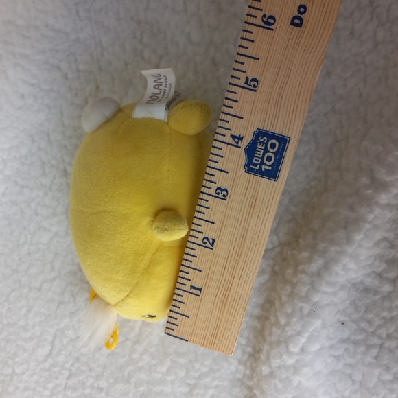 Molang the Happy Rabbit in Duck Costume Plush Key Ring Clip - Picture 6 of 6